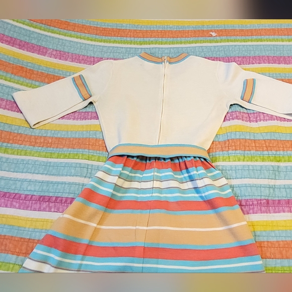 The Red Eye 60's Metro Mod Striped Dress - Picture 7 of 9